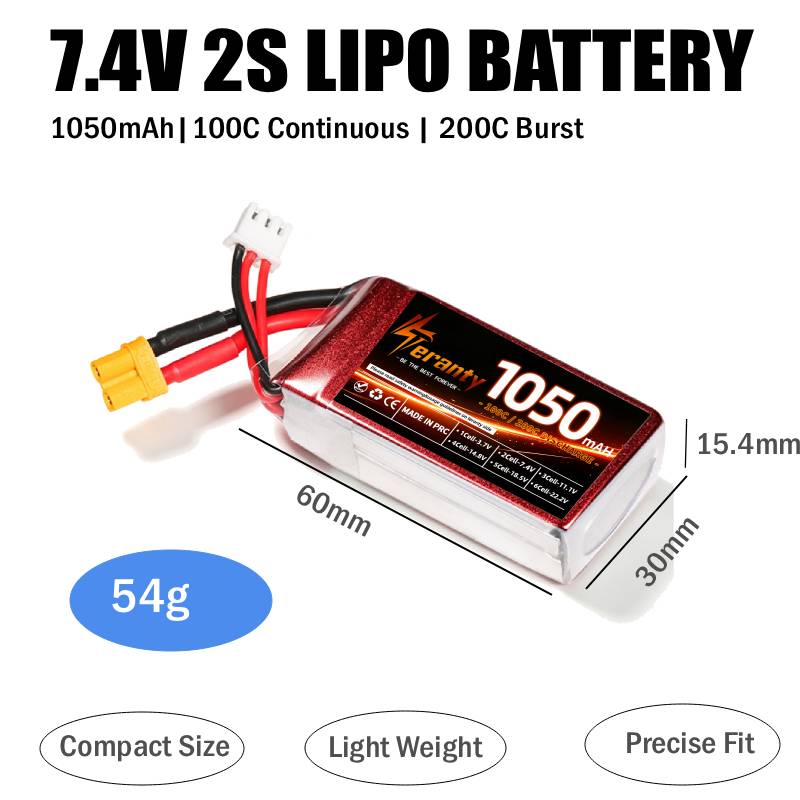2PCS Batteria Lipo RC 1050mAh  - Drone Battery 3S recensione e prezzo